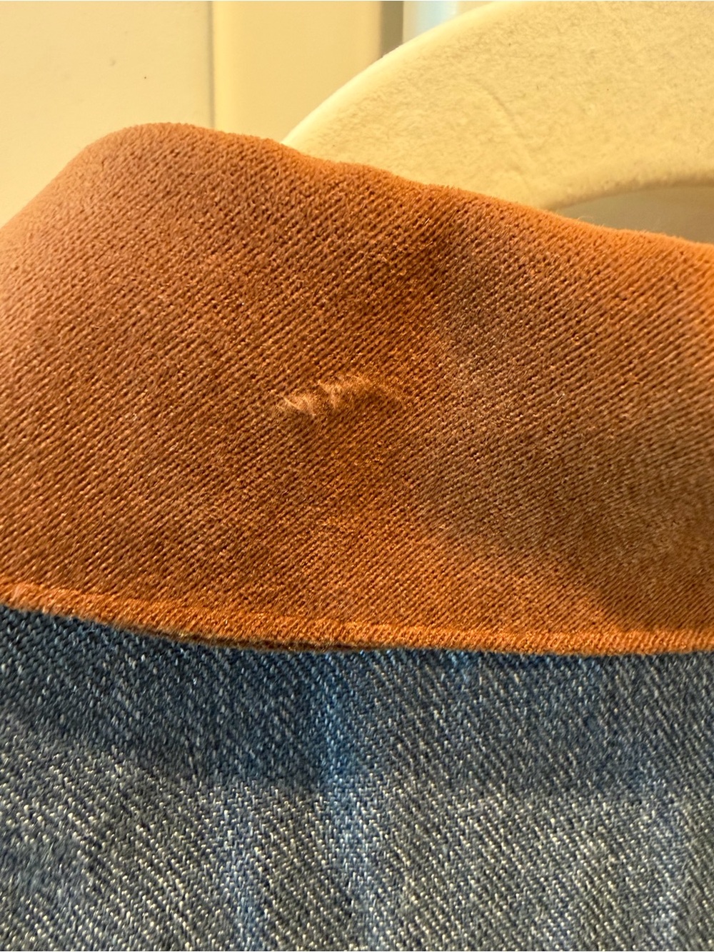 Brown Suede Western Fringe Jacket with Denim Yoke - Picture 11 of 14
